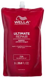 Wella Rezerva Sampon Reparator cu AHA & Omega 9 pentru Par Deteriorat Pasul 1 - Wella Professionals Ultimate Repair, 1000 ml