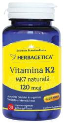 Herbagetica Vitamina K2 MK7 Naturala 120 mg Herbagetica, 30 capsule vegetale