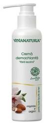 Vivanatura Crema Demachianta cu Argint Coloidal si Migdale Vivanatura, 145 ml