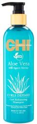 CHI Sampon pentru Par Cret cu Aloe Vera si Nectar de Agave- CHI Curls Defined Curl Enhancing Shampoo Aloe Vera with Agave Nectar, 340 ml