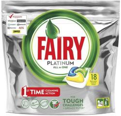 Fairy Detergent Capsule pentru Masina de Spalat Vase - Fairy Platinum All in One Lemon, 18 capsule