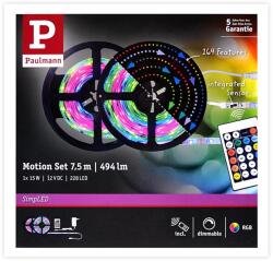 Paulmann Bandă dimabilă LED RGB/15W Paulmann 70514 SIMPLED 7, 5m 230V + telecomandă (W1626)