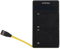 PATONA Încărcător Dual Sony NP-F970/F960/F950 USB PATONA (IM0999) Incarcator baterii