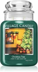 Village Candle Christmas Tree lumânare parfumată (Glass Lid) 602 g