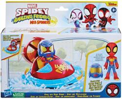 Spidey and His Amazing Friends Set figurina cu vehicul, Spidey cu Hover Spinner, F72525