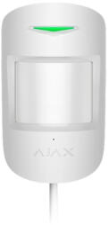 Ajax Systems Detector de miscare PIR Ajax MotionProtect Plus Fibra WH, 12 m, 88 grade, pet immunity, 2000 m (MOTIONPROTECT PLUS FIBRA WH)