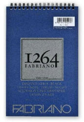 Fedrigoni 1264 200g A5 20lapos spirálkötött fekete rajztömb (19100651) - tobuy
