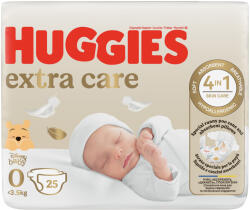 Huggies HUGGIES® Scutece de unică folosință Extra Care 0 (până la 4 kg) 25 buc (AGS1481199)