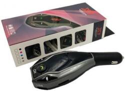  Bluetooth FM трансмитер Wireless Car Kit X7, Волтметър, 2xUSB, карта