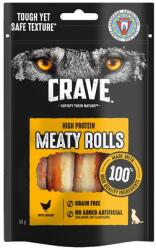 Crave Meaty Rolls Csirke 8x50g gabonamentes fehérje jutalomfalat felnőtt kutyáknak