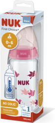 Nuk FC+ Üvegpalack hőfokszabályzóval 240 ml - rózsaszín (AGS10745121r)