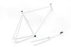 Csepel Royal 4* 2022 28-as (622-es) fixi-single speed kerékpár váz és villa szett, acél, fehér, 560-as vázméret