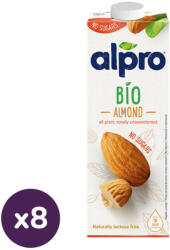 Alpro Bio cukormentes mandulaital (8x1 liter) - pelenka