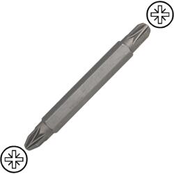 Cromwell Pozidriv No. 1 és No. 2 kétvégű csavarhúzó bit 1/4" hatszög befogással, 60 mm (KEN5735850K)