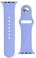 Apple Watch 1-6, SE, SE (2022) (42 / 44 mm) / Watch 7-8 (45 mm) / Watch Ultra (49 mm), szilikon pótszíj, állítható, fém kapoccsal, lila - tok-shop