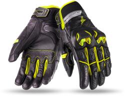 Seventy Degrees Mănuși pentru motociclete SEVENTY DEGREES SD-N32 negru-galben-fluo (SD-N32-YELLOW)