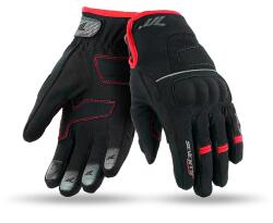 Seventy Degrees Mănuși pentru motociclete SEVENTY DEGREES SD-C43 negru-roșu (SD-C43-ROJO)