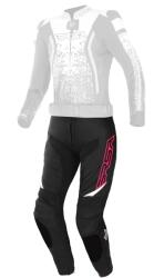 RSA GT2 pentru femei RSA GT2 Negru-alb-alb-roz-fluorescent Pantaloni de motocicletă de vânzare lichidare (VYPGT2LADY)