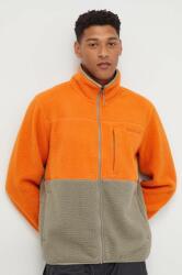 Marmot sportos pulóver Aros Fleece narancssárga, férfi, mintás - narancssárga M