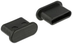 Delock Porvédő USB Type-C female fogantyú nélkül 10 db fekete (64014) - macropolis