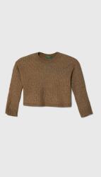 Benetton gyerek pulóver barna, könnyű - barna 160