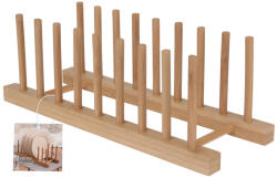 Excellent Houseware Suport farfurii Excellent Houseware, bambus, 34x12 cm, maro (KO-170486000)