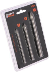FASTER TOOLS Üvegfúró Készlet 6-8-10 mm 3Részes 6988 (FT225-14/6988)