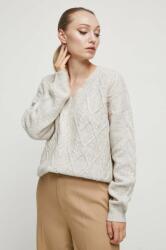 MEDICINE gyapjúkeverék pulóver női, bézs - bézs XS - answear - 8 390 Ft