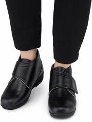 Vlnka Női bőr bokacipő birkagyapjúval "Zdena" - fekete felnőtt cipő méret 37