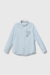 Pepe Jeans gyerek ing pamutból - kék 128 - answear - 23 990 Ft