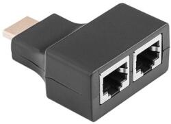  Adaptor extender HDMI la 2xRJ45, L101157