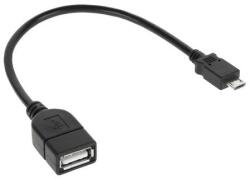 Componenteonline Cablu adaptor USB mama tip A la micro USB tata, 20 cm, L100621