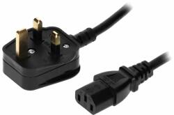 Lian Dung Cablu alimentare AC, 3m, 3 fire, negru, BS 1363 (G) mufa, IEC C13 mama, T143535