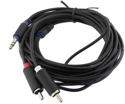 Cabletech Cablu jack 3, 5mm tata - 2 x RCA tata, 5m, Cabletech - 401834