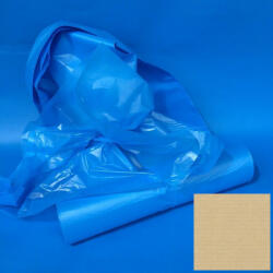 Zsák HDPE 1200x1350mm/25mikron, kék, 10db/tek. , 200db/#