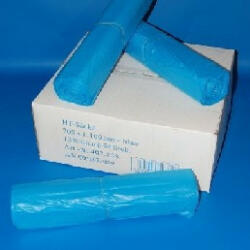 Zsák HDPE 700x1100mm/18mikron, kék, 50db/tek. , 500db/#