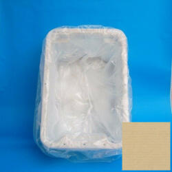  Zsák HDPE 1100x650mm/10my redőzött kék ládabélelő