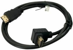 Goobay Cablu HDMI tata, HDMI tata, mufa cotita, 1m, negru, Goobay, 31915, T199879