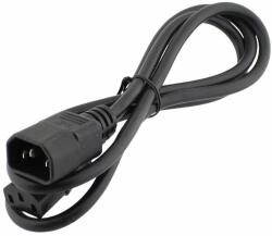 Espe Cablu alimentare AC, 1m, 3 fire, negru, IEC C13 mama, IEC C14 tata, ESPE, T143359