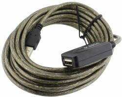  Cablu prelungitor USB tata la USB tata, cu amplificarea, 5m, 128178