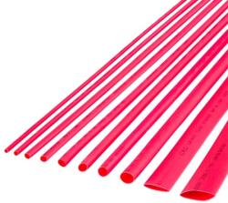 Cabletech Set 10 tuburi termocontractante, 2mm, 1m, rosu, L103870