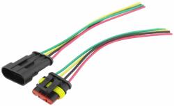  Cablu cu conector rezistent la umiditate, 4 fire, 13cm, HB404, 196690