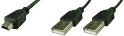 Cablu mini USB tata - 2xUSB tata, lungime 70cm - 127921