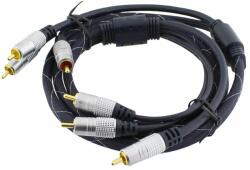 Componenteonline Cablu RCA tata x3, RCA tata x3, 1, 5m, Gold Edition, L100791