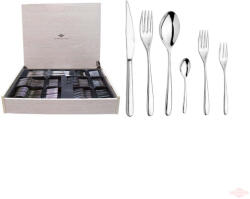 Inoxriv Set tacam Novecento, Inoxriv, 72 piese, cutie lemn (66113072) Tacam
