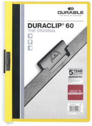 DURABLE Duraclip clip-mappa, 60 lapig, sárga