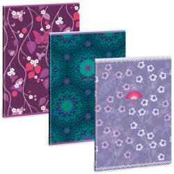 Ars Una A4 extra kapcsos füzet ponthálós Purple Bloom - mix (5251) 22