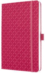 Sigel Jolie notesz, vonalas 13, 5x20 cm, gumipánttal, fuchsia pink