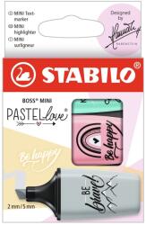 STABILO Boss Mini Pastellove szövegkiemelő készlet 3 db-os