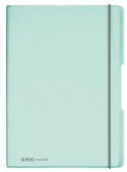 Herlitz my. book flex A4 füzet 40 kockás + 40 vonalas lappal Pastels menta